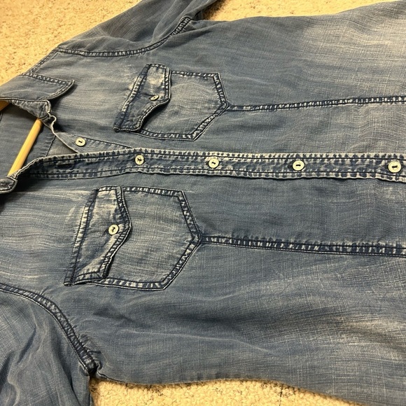 Trouve M Lyocell denim blouse in excellent condition - Picture 8 of 10